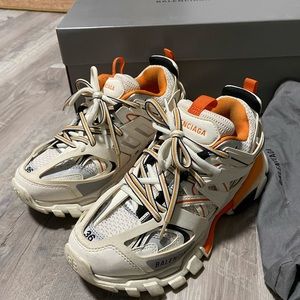 Balenciaga Track Sneakers White Orange